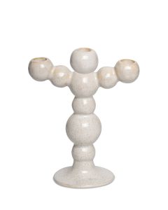 GRÄNNA KULLJUSSTAKE TREARM IVORY B18CM H21,5CM