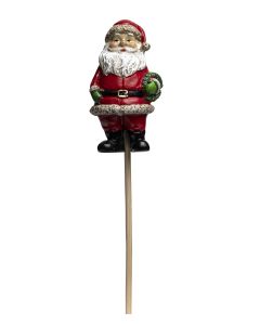 STICKS POLY TOMTE MED KRANS RÖD H6,5CM