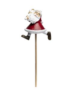 STICKS POLY TOMTE PÅ SPRÅNG RÖD H6CM