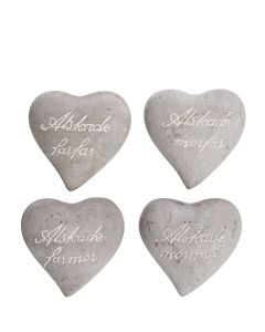 CEMENT MOR- & FARFÖRÄLDER HJÄRTA B11CM
