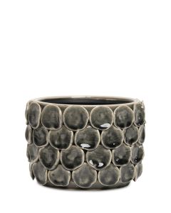 NOOMI GRÅ KRUKA D14CM L12,5CM