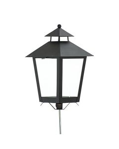 GRAVLYKTA LITEN ENKEL SVART H24CM