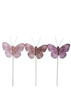 FJÄRILSTICKS OLD ROSAMIX ROSA B7CM