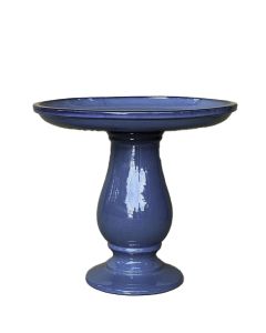 PORLA FÅGELBAD STENGODS MÖRKBLÅ D47CM H54CM