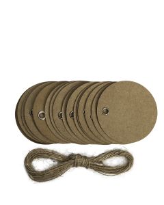 ETIKETTER RUNDA TAGS 4X20 ST B50MM