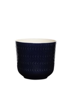 SAGA MÖRKBLÅ KRUKA D19CM H19CM