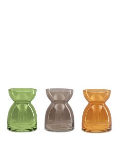 GLAS LÖKVÄXTER MIX RUND D8,5CM H12,5CM