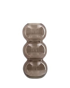 CURVE GLASVAS GRÅ D18CM H38CM