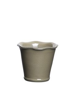 LINDO OLIVGRÖN KRUKA D14CM H15CM