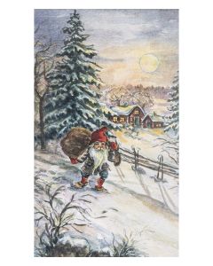 BLOMKORT GOD JUL TOMTE MED SÄCK 100ST/FP B55MM H92