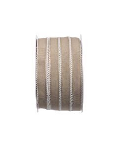 BAND BEIGE MED UDDKANT L25M B15MM