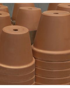 LERKRUKA RÖD HALVPALL S/4 D13,15,17,19CM MIX