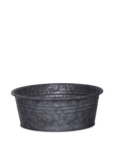 LLOYD GRÅ METALLSKÅL D25CM H9,5CM