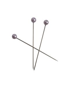 KNAPPNÅL LJ.ROSA 6MM 144ST