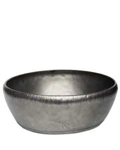 INIS GRÅ SKÅL METALL D32CM H12CM