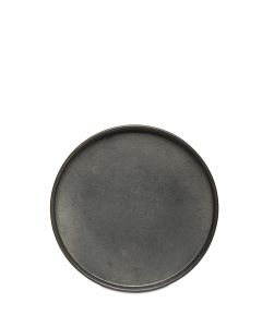 INIS GRÅ FAT METALL D18CM H1,5CM