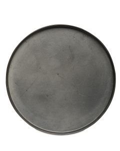 INIS GRÅ FAT METALL D25CM H1,5CM