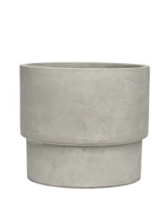 RAKI LJUSGRÅ KRUKA D21CM H20CM