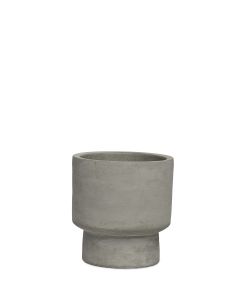 WIRÖ GRÅ CEMENTKRUKA D10,5CM H12,5CM