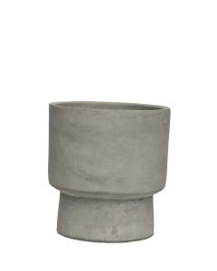 WIRÖ DCM LJUSGRÅ CEMENTKRUKA D14 H17CM