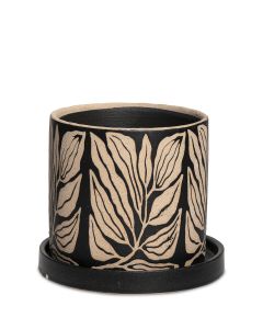 SONJA M SVART CYLINDER H14*D12,5 CM