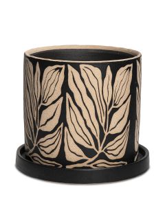 SONJA M SVART CYLINDER H16,5*D15,5 CM