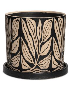 SONJA M SVART CYLINDER H19,5*D18 CM