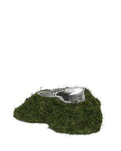 MOSSHJÄRTA RAKT M HÅL GRÖN D25CM L25CM