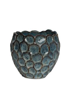 SNÄCK BLÅ KRUKA D11,5CM H13CM