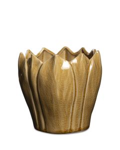 LINNÉA GUL KRUKA D14CM H15,5CM