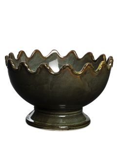 LISE MÖRKGRÖN SKÅL D20CM H14CM