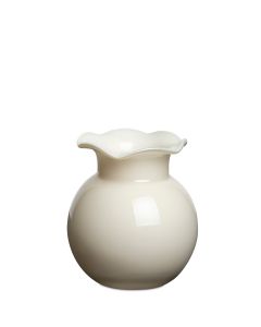 IDA GLASVAS VANILJ CREAM D17CM H16CM