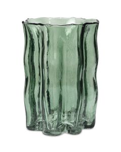 ARVID GLASVAS/LYKTA GRÖN D14CM H20CM