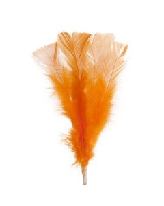 FJÄDRAR PÅ PINNE ORANGE