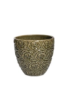 ESTELLE GRÖN KRUKA D14CM H15CM