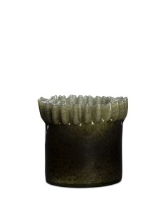 SPRITS GRÖN GLASKRUKA D14CM H13CM