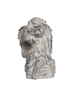 CEMENTÄNGEL SITTANDE ANTIKBRUN B14,5CM H19CM