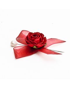 NÅL MED RÖD ROS L6 CM (12st)