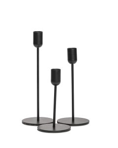 LJUSSTAKE SVART S/3 D14/18/22CM