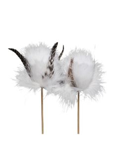 FLUFF ÄGG MED FJÄDRAR 5CM