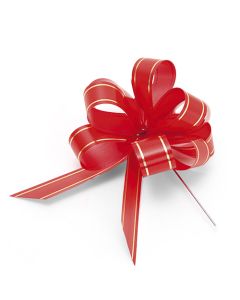 DRAGROSETT RÖD/GULD GLOREX 19MM